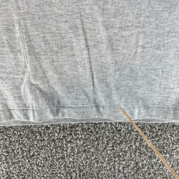 Vintage 90s Shirt Mens Extra Large Gray Red Single Stitch Made In USA Cotton - Picture 10 of 16